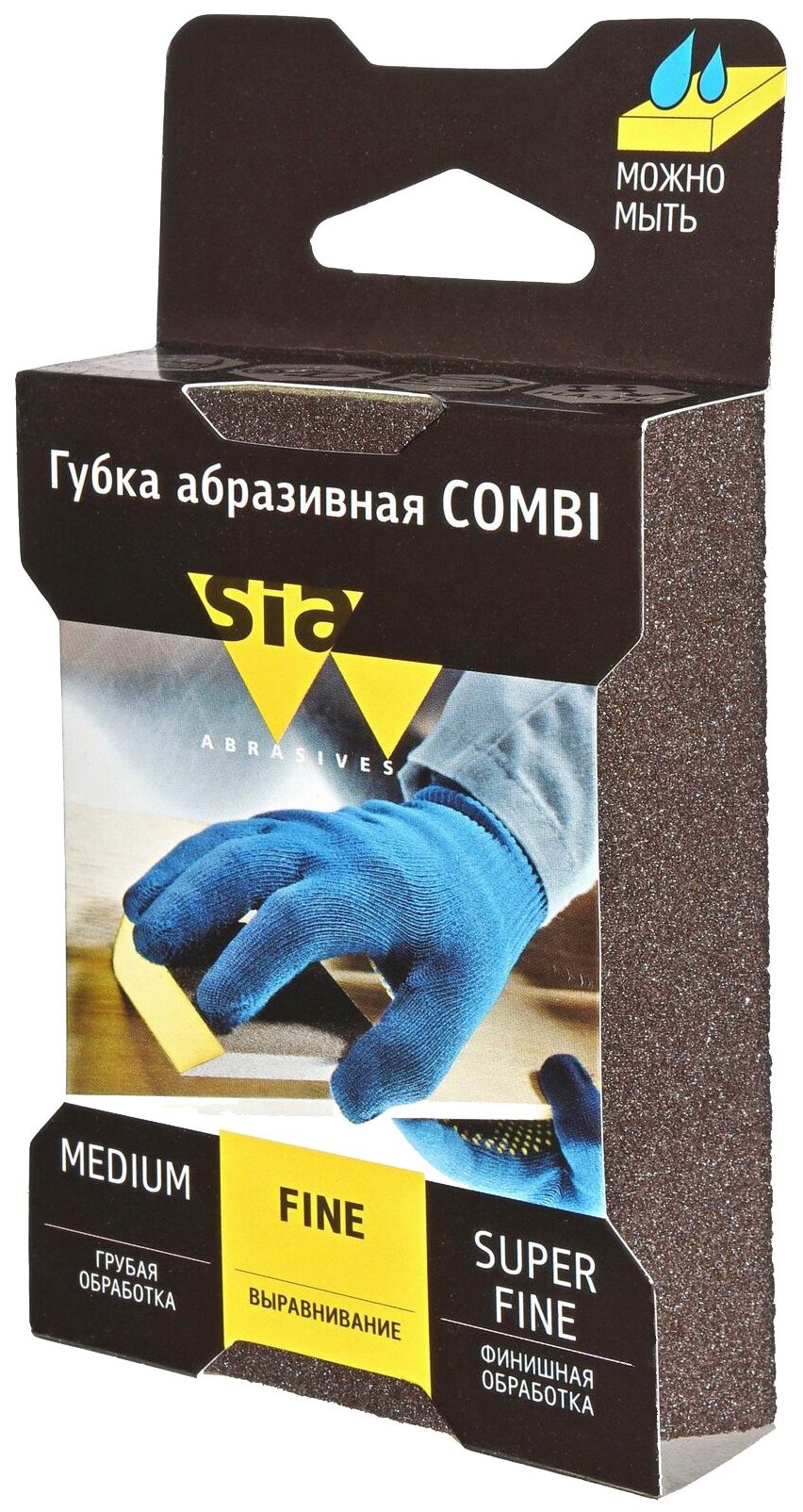 Абразивная губка COMBI fine 1 шт T00538-SSP-COMBI-FINE