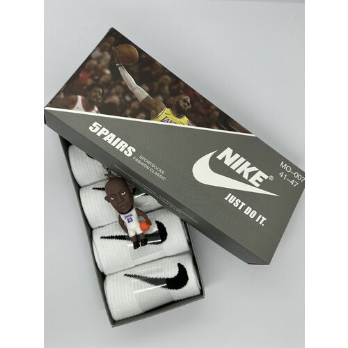 фото Носки , 5 пар, размер 41-47, белый без бренда