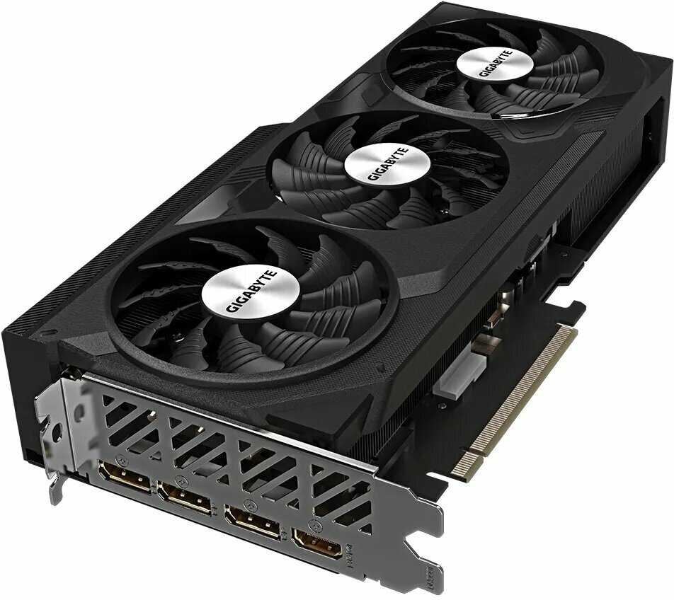 Видеокарта GIGABYTE GV-N407TWF3OC-12GD, 12 ГБ, 3 вентилятора