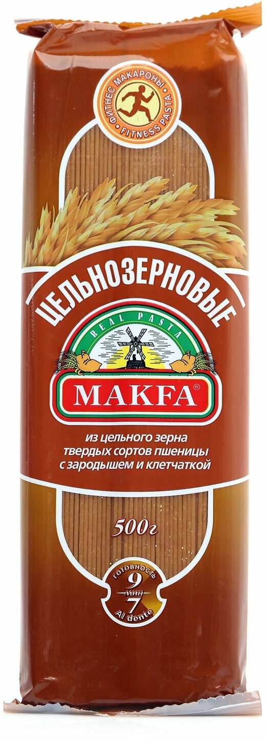 Макароны Makfa Спагетти цельнозерновые 500г Макфа - фото №10