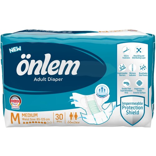 Подгузники для взрослых Onlem MEDIUM (85-125 см)