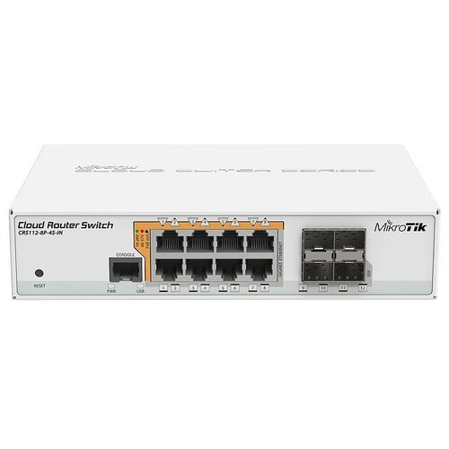 Коммутатор MikroTik CRS112-8P-4S-IN 3925700₽