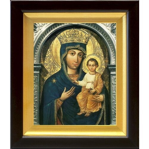 Юровичская икона Божией Матери Милосердная, в киоте 14,5*16,5 см юровичская икона божией матери милосердная в широком киоте 16 5 18 5 см