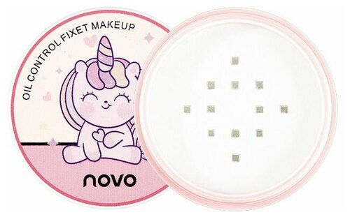 Рассыпчатая матирующая пудра для макияжа NOVO Unicorn