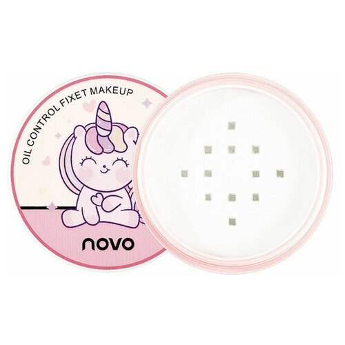 Рассыпчатая матирующая пудра для макияжа NOVO Unicorn