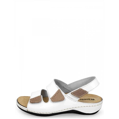 фото Inblu wd-1c1v женские босоножки белый натуральная кожа, размер 36