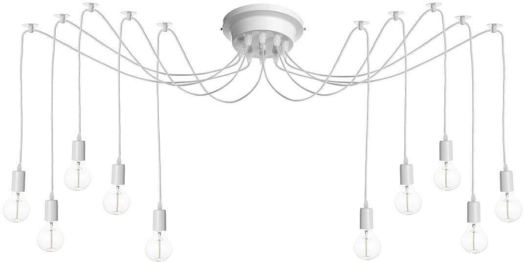 Светильник в форме паука Spider LOFT1162W/10 Loft It, E27, 400Вт, кол-во ламп:10шт, Белый