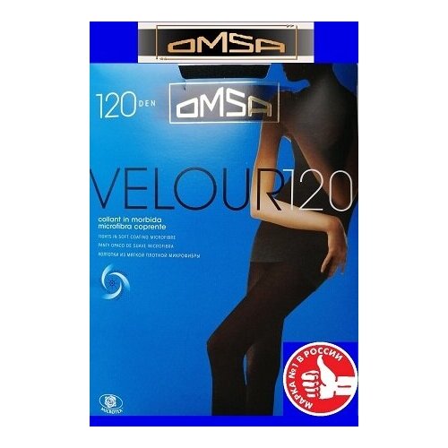 Колготки Omsa Velour 120 (3-M черный)