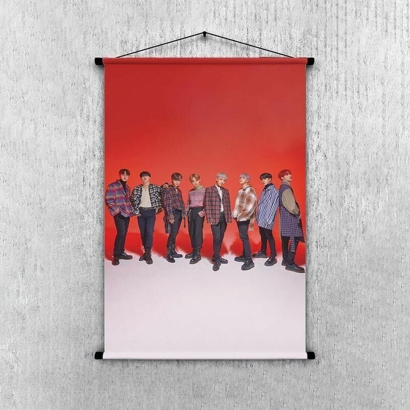 Гобелен по k-pop группе Ateez 30*20 см, арт. 20_Gb0003