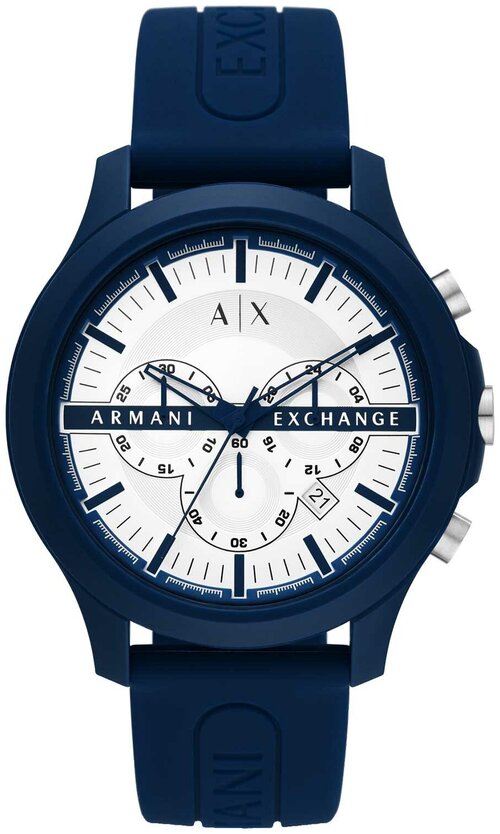 Наручные часы Armani Exchange Hampton, белый, синий