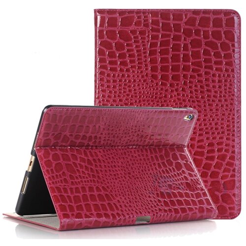 фото Чехол-футляр mypads для планшета samsung galaxy tab s2 9.7 sm-t810/t815 из лаковой рельефной кожи под крокодила цвет фуксии малиновый