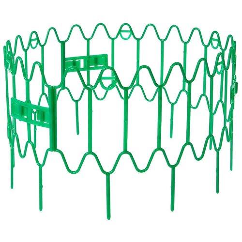 Кустодержатель для клубники, d = 15 см, h = 18 см, пластик, набор 10 шт зелёный, «Волна»