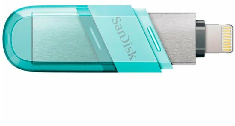 Накопитель USB 3.1 128GB SanDisk /Lightning Ice Mint - фото №7