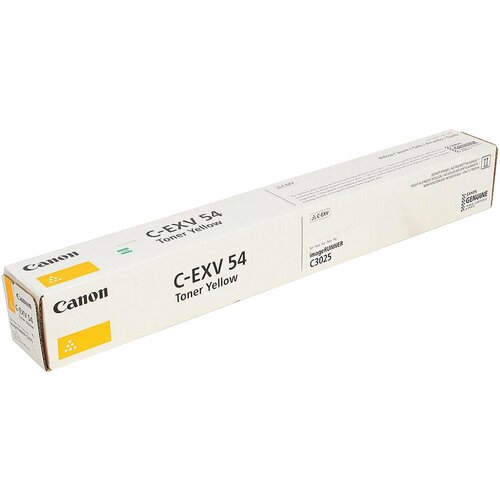 Тонер CANON (C-EXV54Y) C3025i, желтый, оригинальный, ресурс 8500 страниц, 1397C002 - 1 шт.