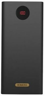 Портативный аккумулятор (Power Bank) Romoss 60000mAh 3A QC 3xUSB черный PEA60