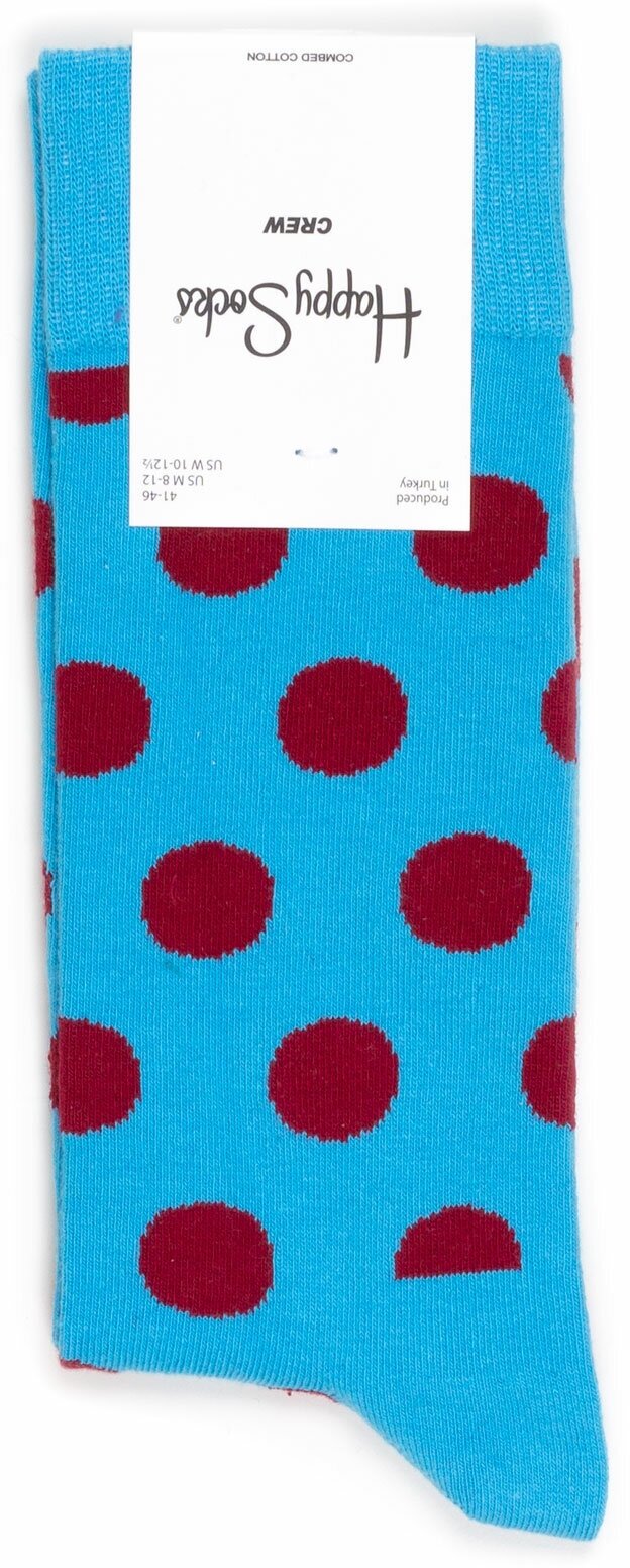 Носки с горошинами Happy Socks - Big Dot - Blue/Red 36-40