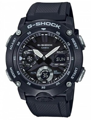 Наручные часы CASIO G-Shock GA-2000S-1A, черный, мультиколор