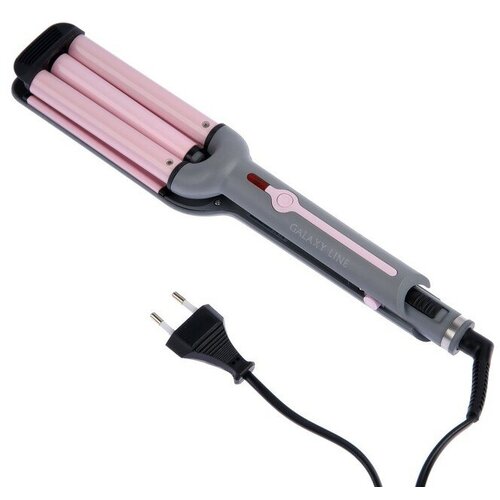 Плойка Galaxy GL 4627 65 Вт двойная керамическое покрытие d16мм до 200C серо-розовый 206700₽