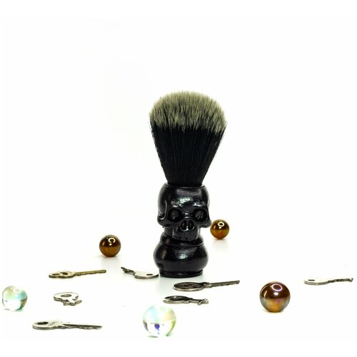 Помазок с черепом, черный