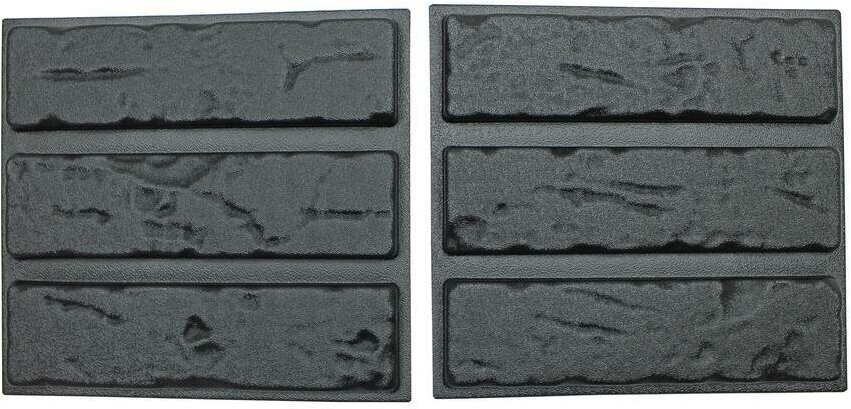 Форма для производства камня из гипса и бетона Клинкерный кирпич. Набор из 2-х форм для изготовления декоративной плитки / облицовочного кирпича