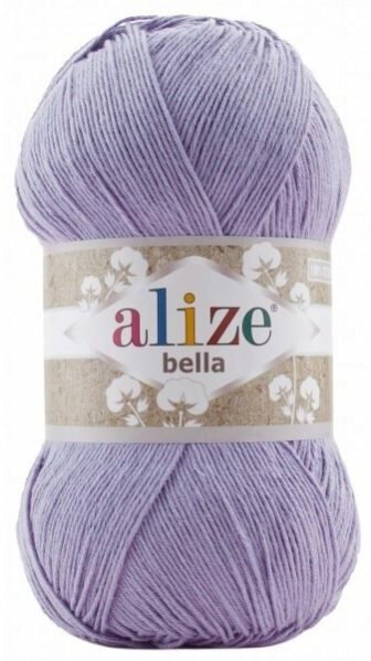 Пряжа Alize Bella 100 сиреневый (158), 100%хлопок, 360м, 100г, 1шт