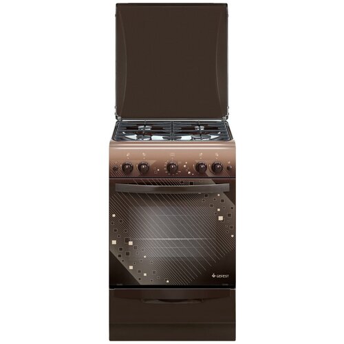Плита Газовая Gefest ПГ 5100-02 0310 коричневый металлическая крышка реш чугун 4057500₽