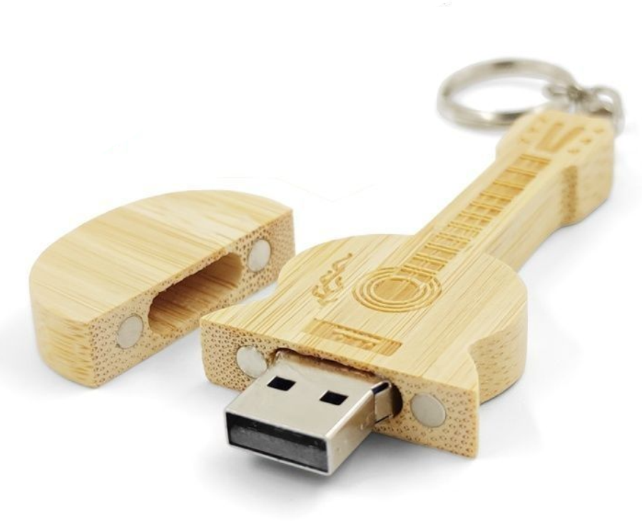 Флешка Гитара 64 GB 2.0 "Брелок" BambooWood