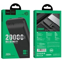 Портативное зарядное устройство Hoco J52A 20000mAh, черное