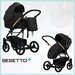 Детская коляска 2 в 1 Bebetto Torino Si (экокожа+ткань) SI02_MIE
