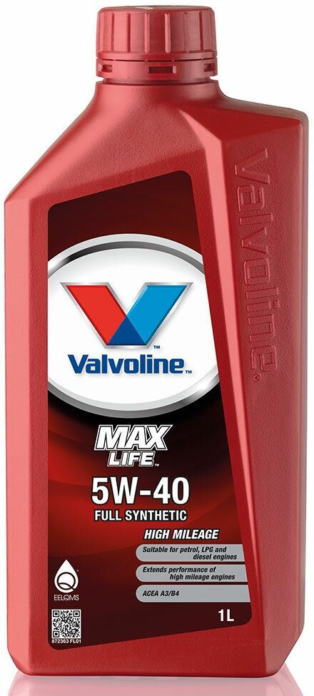 Моторное масло Valvoline MAXLIFE 5W-40 (1л.) (арт. 872363) VAL-5W40ML-1L