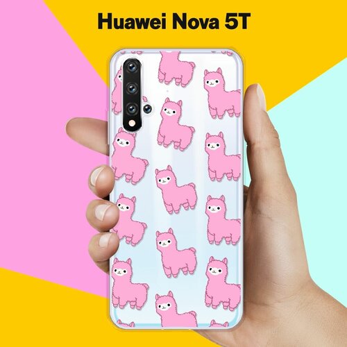 Силиконовый чехол Ламы на Huawei Nova 5T