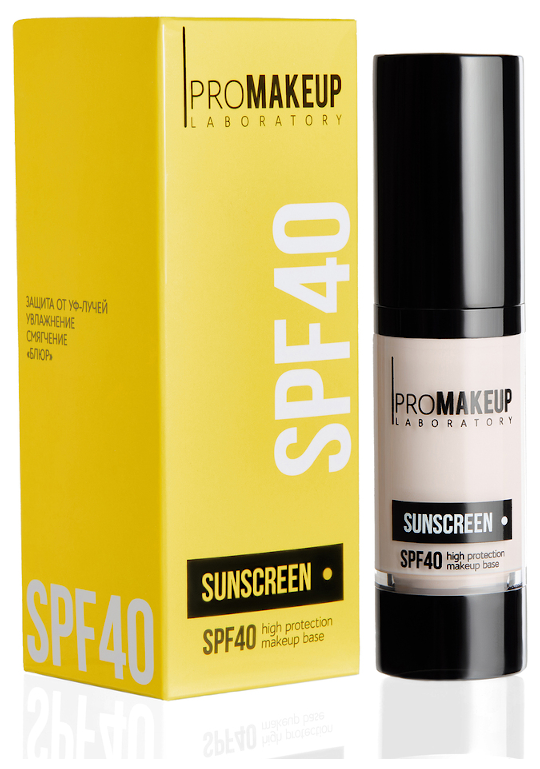 SUNSCREEN база под макияж с высоким уровнем защиты SPF 40, PROmakeup Laboratory