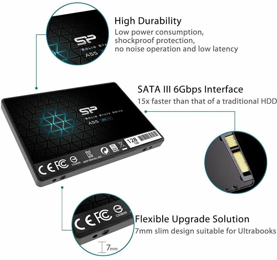 SSD накопитель SILICON POWER Ace A55 1Тб, 2.5", SATA III - фото №9