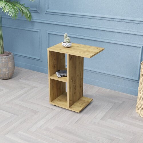 Журнальный стол Velardy Reliable X, 47x21x63см, Дуб Крафт Золотой