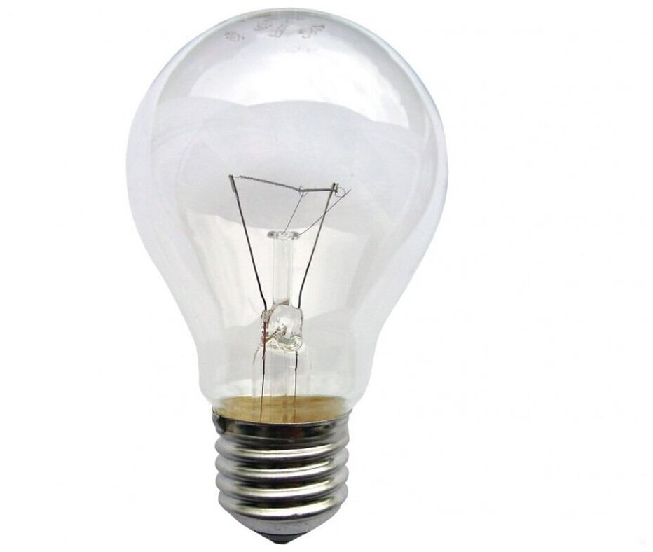 Лампа накаливания прозрачная Е27, 60 Вт, Брест (120)