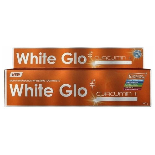 Зубная паста White Glo отбеливающая с куркумином 100 мл (W8182-НТМ) зубная паста white glo отбеливающая с куркумином 100мл w8182 нтм