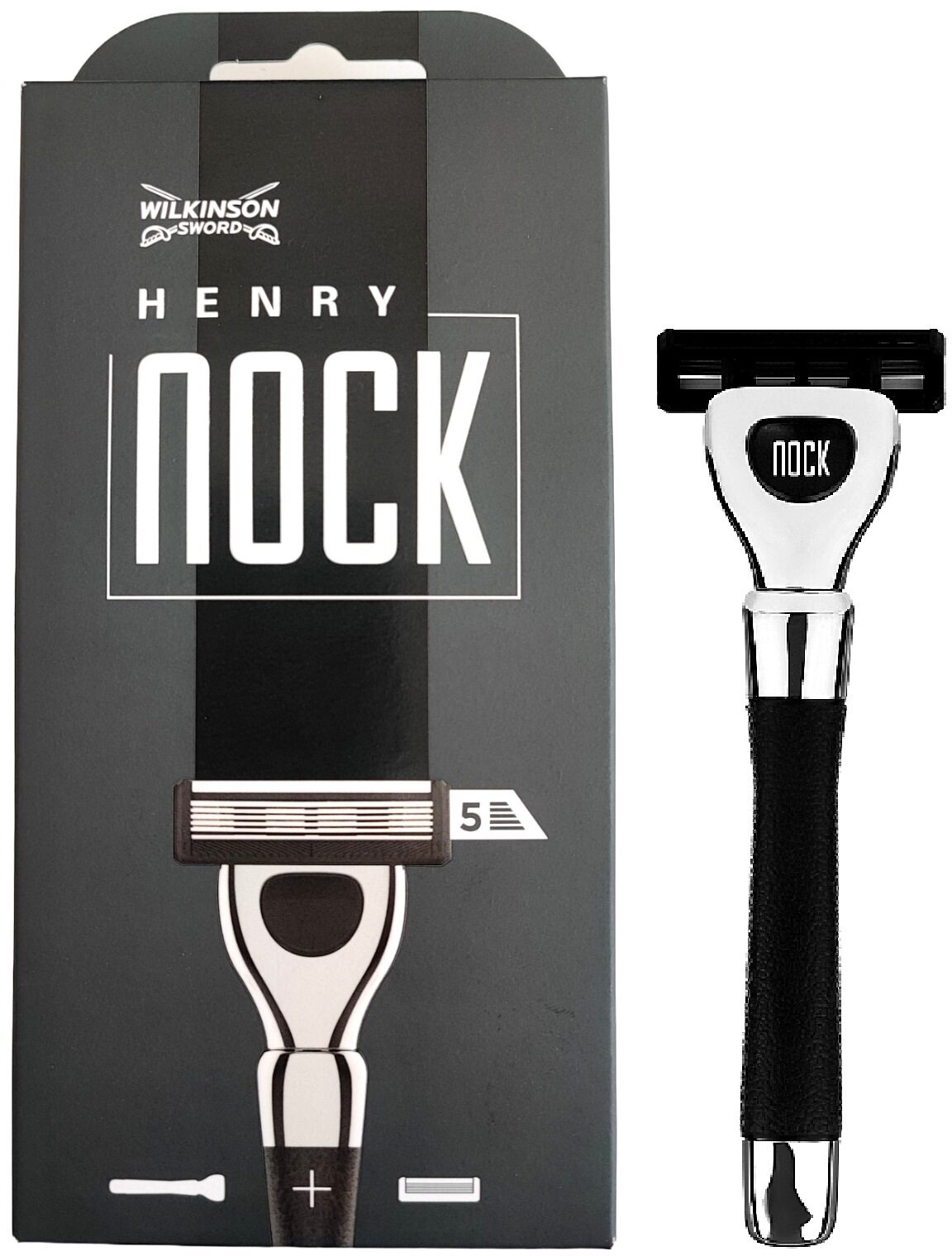 Wilkinson Sword / Schick HENRY NOCK / Бритвенный мужской станок с 1 кассетой. (крепление Quattro )