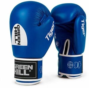 BGT-2010a-EU-1 Боксерские перчатки TIGER одобренные AIBA синие - Green Hill - Синий - 12 oz
