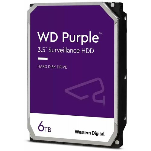 HDD Western Digital Original SATA-III 6Tb WD63PURZ Video Streaming Purple (5640rpm) 256Mb 3.5