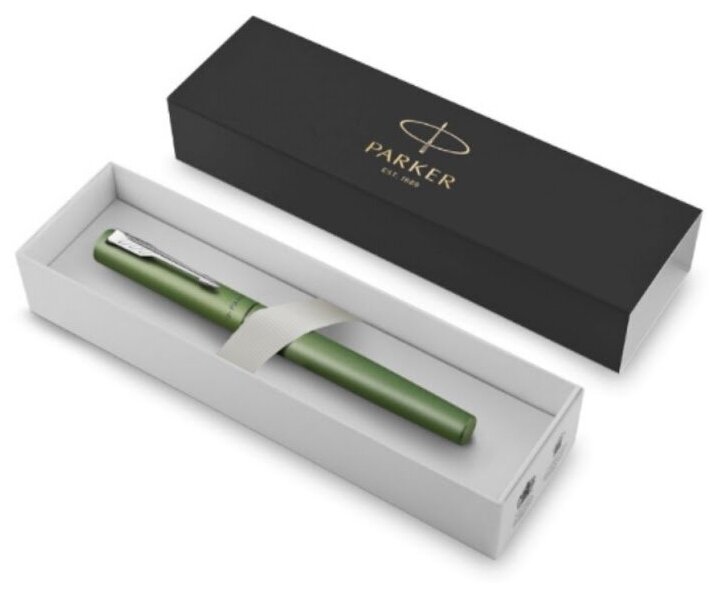 Ручка подарочная перьевая "Parker" Vector XL Green, картридж синего цвета, цвет корпуса- зеленый, картонная упаковка