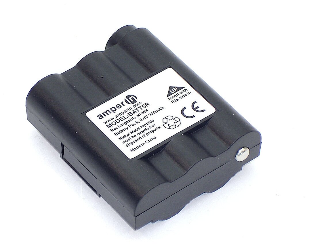 Аккумулятор Amperin для Midland GXT1000 GXT300 GXT400 (BATT-5R) 900mAh 6V Ni-Mh