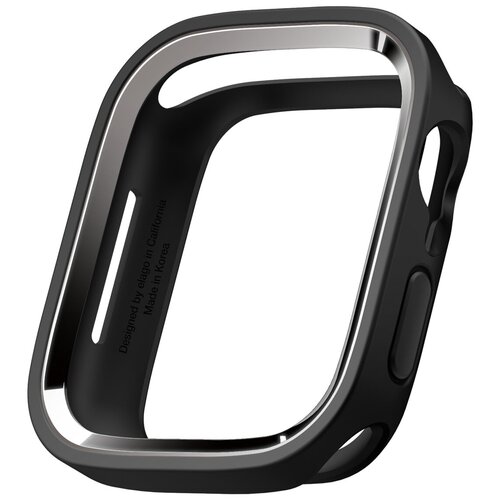 Чехол Elago Duo case для Apple Watch 4/5/6/SE/7/8 44/45 мм, цвет Черный/Серый металлик (EAW45DUO-BKMDGY)