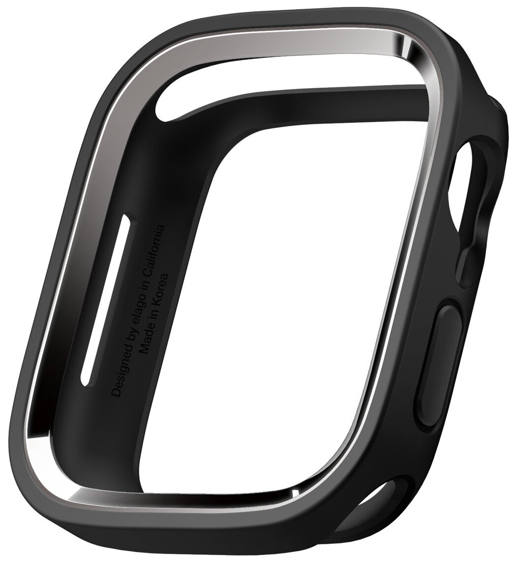 Чехол Elago DUO case для Apple Watch 45/44 мм черный/серый