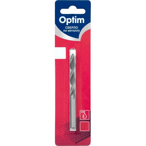 Сверло по металлу, цилиндрический хвостовик 6 мм Optim (160/640) 360060