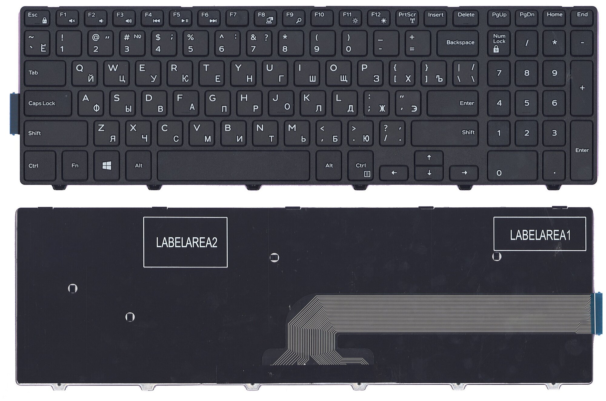 Клавиатура для ноутбука Dell 15-3000 15-5000 p/n: PK1313G1A00, PK1313G2A00, V147225AS