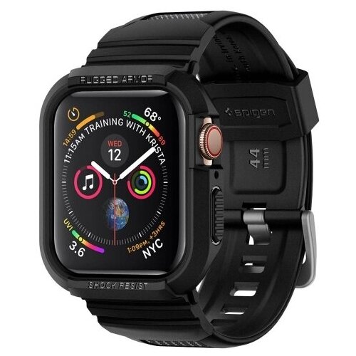 Чехол Spigen Rugged Armor Pro для Apple Watch 44mm, Чёрный (062CS25324)