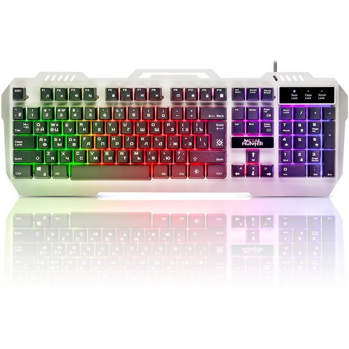 Клавиатура Defender Metal Hunter GK-140L серебристый русская 99800₽