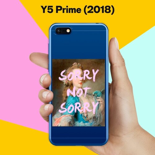 Силиконовый чехол Sorry на Huawei Y5 Prime (2018) силиконовый чехол розы на huawei y5 prime 2018