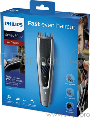 Машинка для стрижки волос Philips HC5630/15 , серебристый, черный .