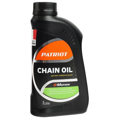 Масло для смазки цепи PATRIOT G-Motion Chain Oil 1 л масло patriot g motion chain oil 1l цепное